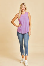 Load image into Gallery viewer, Tank Top Halter V-neck on lightweight Bulgari in Navy/N.Pink