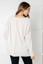 Load image into Gallery viewer, Basically Freezing Brushed Hacci Top in Sand Beige