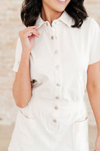 Load image into Gallery viewer, Break Point Collared Romper in Natural