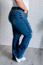 Load image into Gallery viewer, Gabriella Mid Rise Distressed Button Fly Flare