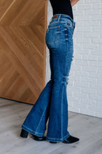 Load image into Gallery viewer, Gabriella Mid Rise Distressed Button Fly Flare