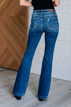 Load image into Gallery viewer, Gabriella Mid Rise Distressed Button Fly Flare