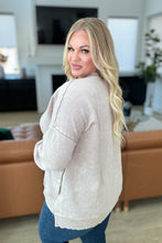 Load image into Gallery viewer, Mineral Wash Step Hem Sweatshirt in Ash Mocha