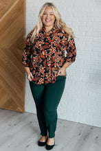 Load image into Gallery viewer, Lizzy Top in Black and Chocolate Floral
