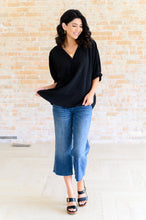 Load image into Gallery viewer, Up For Anything V-Neck Blouse in Black
