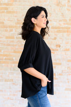 Load image into Gallery viewer, Up For Anything V-Neck Blouse in Black