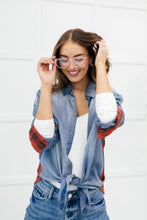 Load image into Gallery viewer, Checkered Denim Patch Shirt