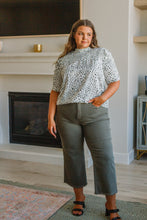 Load image into Gallery viewer, Dottie Ruched Mock Neck Blouse