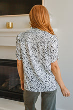Load image into Gallery viewer, Dottie Ruched Mock Neck Blouse