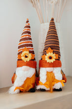 Load image into Gallery viewer, Fall Flowers Gnomes Set of 2