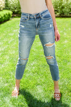 Load image into Gallery viewer, Hi-Rise Destroyed Slim Fit Jeans