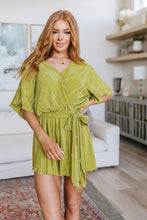 Load image into Gallery viewer, Lovely Life Plisse Romper in Green