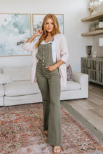 Load image into Gallery viewer, Olivia Control Top Release Hem Overalls in Olive