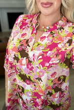 Load image into Gallery viewer, Lizzy Top in Hot Pink and Mocha