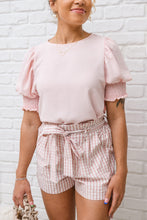 Load image into Gallery viewer, Prim &amp; Pretty Gingham Tie Shorts