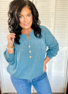 Moon Bay Top In Blue