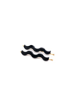 Load image into Gallery viewer, Sleek Waves Hair Clip in Black