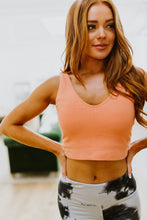 Load image into Gallery viewer, Tell Me More Crop Tank In Coral
