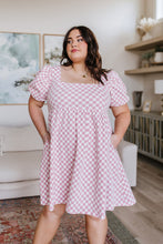 Load image into Gallery viewer, The Moment Checkered Babydoll Dress