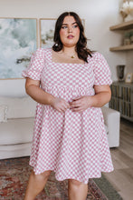 Load image into Gallery viewer, The Moment Checkered Babydoll Dress