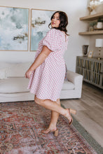 Load image into Gallery viewer, The Moment Checkered Babydoll Dress