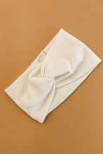 Load image into Gallery viewer, Velvet Twist Headband In Ivory